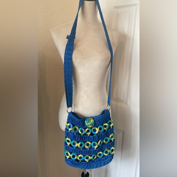 Handmade Crochet Sling bag - Picture 1 of 4